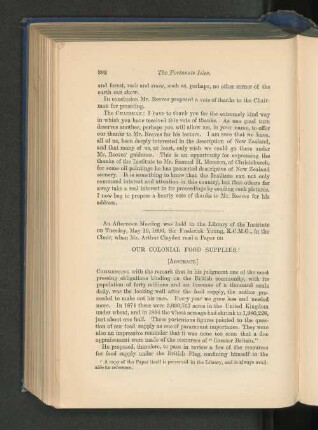 Our Colonial Food Supplies Arthur Clayden.