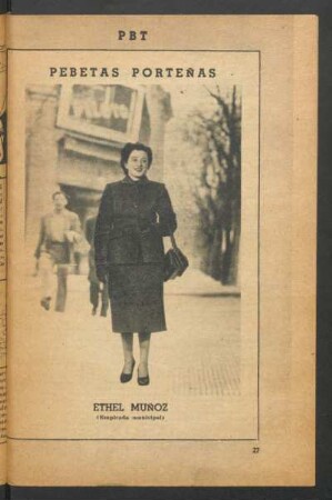 Ethel Muñoz (empleada municipal) - [Fotografía] : Pebetas porteñas