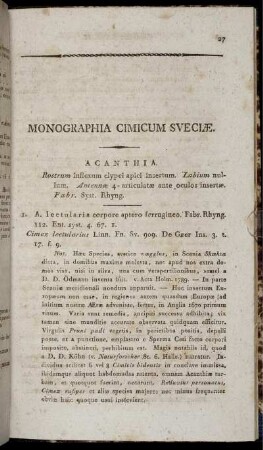 Monographia Cimicum Svecae.