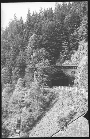 Tharandt. Edle Krone , Bahntunnel
