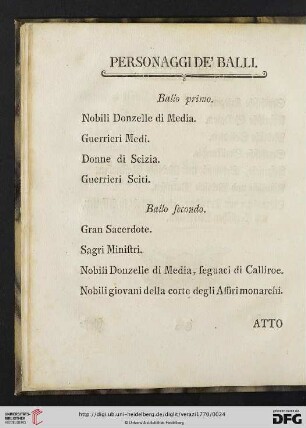 Personaggi de‘ balli