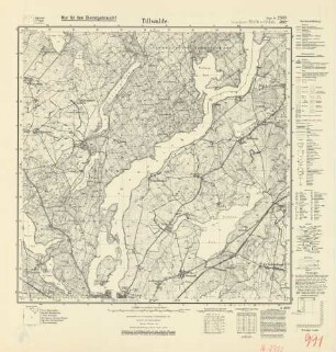 2383 (alte Nr.: 991) Tillwalde, Meßtischblatt (4cm - Karte)