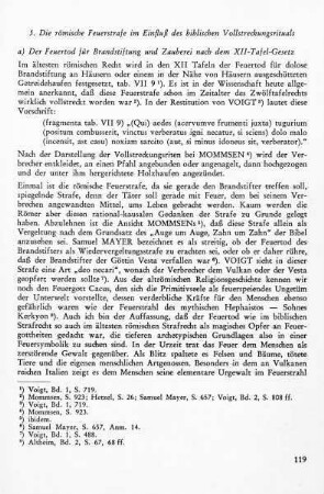 a) Der Feuertod für Brandstiftung und Zauberei nach dem XII-Tafel-Gesetz