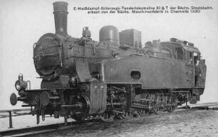 E Heißdampf-Gütertzug-Tender-Lokomotive XI HTder Sächs. Staatsbahn.