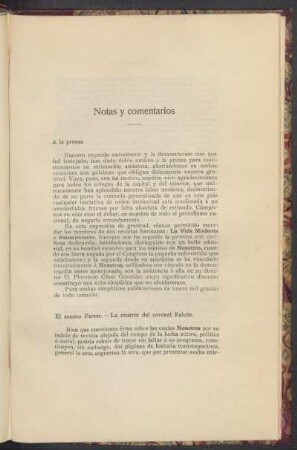 El asunto Ferrer. - La muerte del coronel Falcón