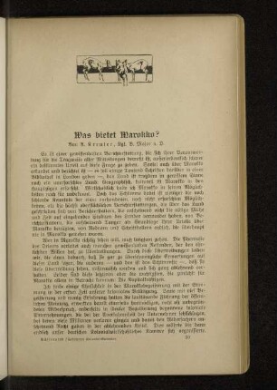 Was bietet Marokko?