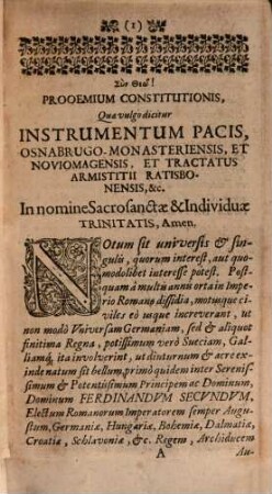 Jacobi Ottonis ... Annotationes ad instrumenta Pacis Westphalicae & Noviomagicae &c. : loco legum imperii fundamentalium hactenus a paciscentibus erecta atque approbata ; Ex Iure Communi & Publico, utriusque Interpretibus ac Commentatoribus, Politicae item Prudentiae nec non Historiarum Scriptoribus synoptice auctae, Modernorum Irenophilorum ulteriori iudicio subiectae & commendatae ; Iuris utique & purioris Politias consecraneis ap. prime utiles