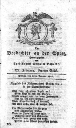 2. Stueck, 8. Januar 1821