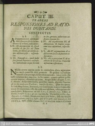 Caput III. Tradens Responsiones Ad Rationes Dubitandi