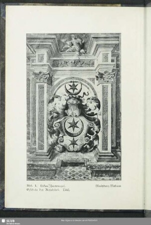 Exlibris der Ratsbibel. 1542