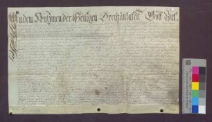 Testament des Melchior Klüpfel von Weisweil.