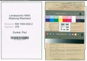 Entnazifizierung Paul Gunkel , geb. 12.11.1879 (Steuerinspektor)