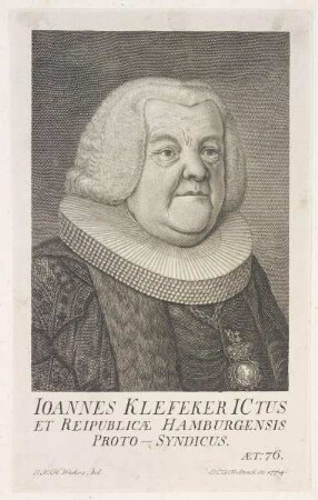 Bildnis des Ioannes Klefeker
