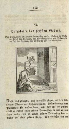VI. Holzplatte des sechsten Gebots