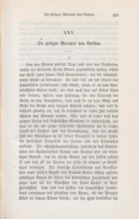 457-486 Die heiligen Martyrer von Gorkum : I.