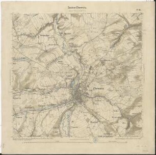 Section Chemnitz aus: Topographische Karte (Äquidistantenkarte) Sachsen
