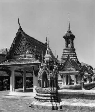 Reisefotos Thailand. Bangkok. Großer Palast (1782 begonnen). Kleinbauten