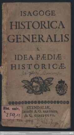 Isagoge Historica Generalis S. Idea Paediae Historicae