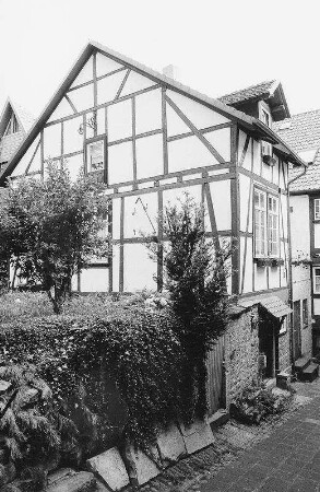 Wohnhaus, Fachwerk; Gelnhausen, Im Höfchen 2, Untermarkt