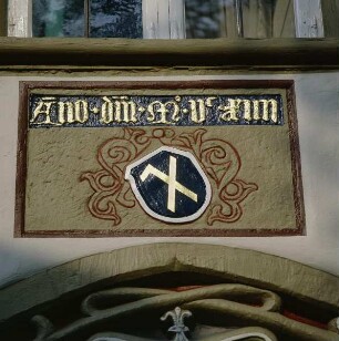 Goslar. Königstraße 1. Jahreszahl 1514 und Meisterzeichen über dem Portal