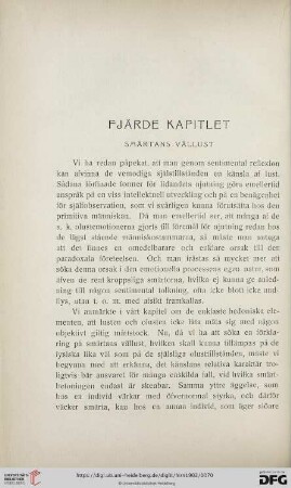 Fjärde Kapitlet: Smärtans Vällust