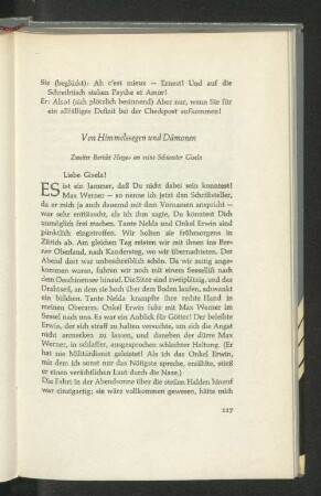 Von Himmelssegen und Dämonen