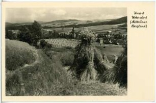 Wehrsdorf. Blick auf Wehrsdorf