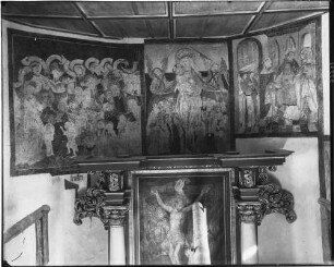 Daisendorf Wegkapelle Sankt Martin Wandmalerei im Chor