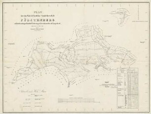 Plan über den Wald der Fürstlichen Standesherrschaft Fürstenberg auf den Gemarkungen Rohrdorf, Leibertingen, Kreenheinstetten und Langenhardt