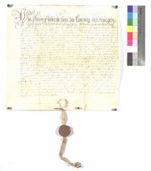 Philipp Albrecht, Herr zu Limpurg, Reichserbschenk, belehnt Johann Georg Feyrlin, des Rats zu Gmünd, als Träger des Magistrats zu Gmünd, mit der Überschlagmühle zu Gmünd.