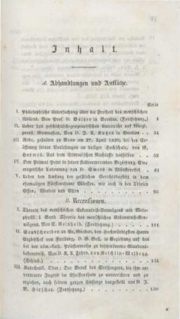 II-IV Inhaltsverzeichnis