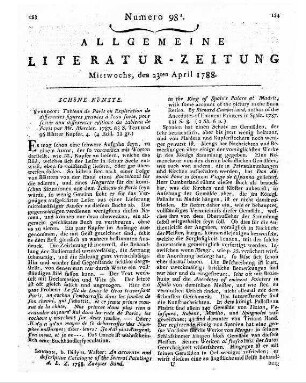 Mercier, Louis Sébastien: Tableau de Paris, ou explication de différentes figures / par Mercier. [Ill.: Balthasar Anton Dunker]. - Yverdon, 1787