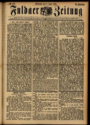 Ausgabe vom Mittwoch, den 07. Juni 1893.