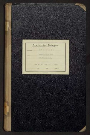 Höhscheid: Schuldeputation 1923-1929