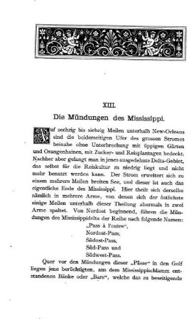 Die Mündungen des Mississippi