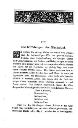 Die Mündungen des Mississippi