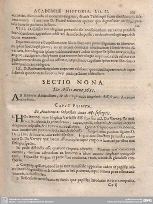 Sectio Nona