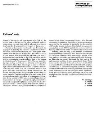 Editor's note