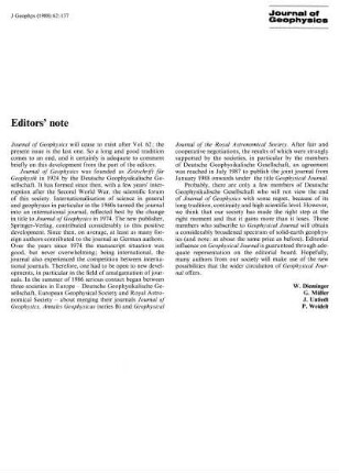 Editor's note