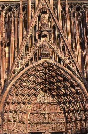 Strasburg - Baudetail am Münster : Baudetail am Münster in Strasburg, aufgenommen ca. 2001