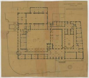 Fischer, Theodor; Jena; Universität - Grundriss EG