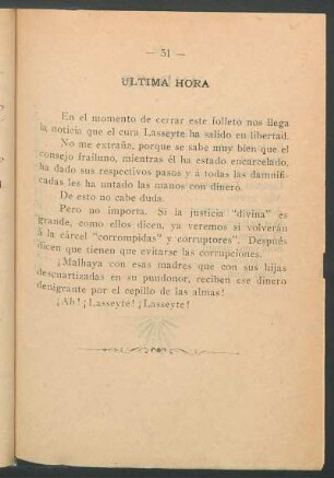 Última hora