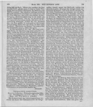 Wahrnehmungen einer Seherin. T. 1. Hrsg. v. J. F. v. Meyer. Hamburg: Perthes 1827