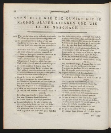 Aventuire Wie Die Kunige Mit Ir Rechen Slafen Giengen Und Wie In Do Geschach
