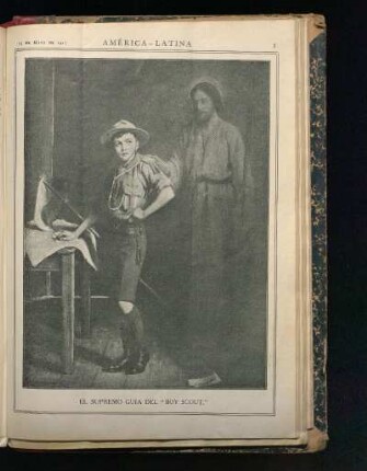 El supremo guia del "boy scout". - [Dibujo]