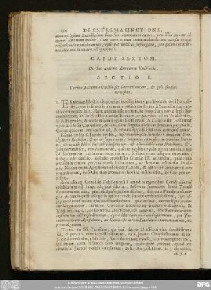 Caput Sextum. De Sacramento Extremae Unctionis.