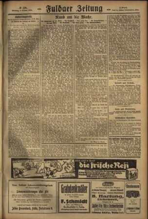 Zweite Ausgabe vom Sonntag, den 04. Oktober 1925.