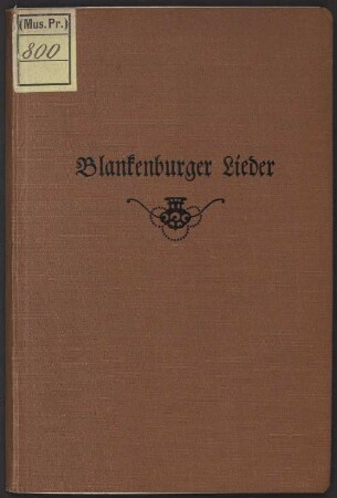 Blankenburger Lieder der Blankenburger Konferenz