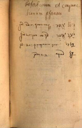 Qoṣer ôṣar lešôn haq-qodeš, hoc est, Epitome thesauri linguae sanctae