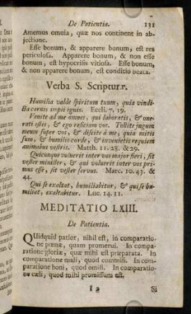 131-141, Meditatio LXIII - LXVI